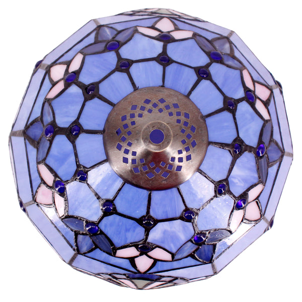 Lampada Blue Dyed Glass, Lampada 2 filamenti - (P21/5W) - 21/5W - BAY15d -  2 pz Lampa