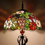 16 Inch Tiffany Floor Lamp Stained Glass Standing Reading Lamp