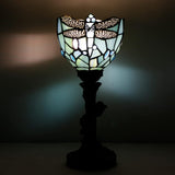 6 inch Small Tiffany Lamp Mini Stained Glass Table Lamp Desk Uplight