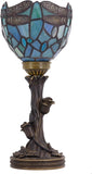 6 inch Small Tiffany Lamp Mini Stained Glass Table Lamp Desk Uplight