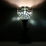 6 inch Small Tiffany Lamp Mini Stained Glass Table Lamp Desk Uplight