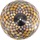 16 Inches Tiffany Floor Lamp Stained Glass Standing Reading Lamp Fish Scales Style