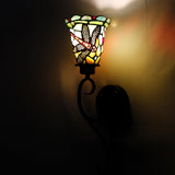 Tiffany Wall Sconce Lamp Plug in Wall Lights5 Inch Dragonfly